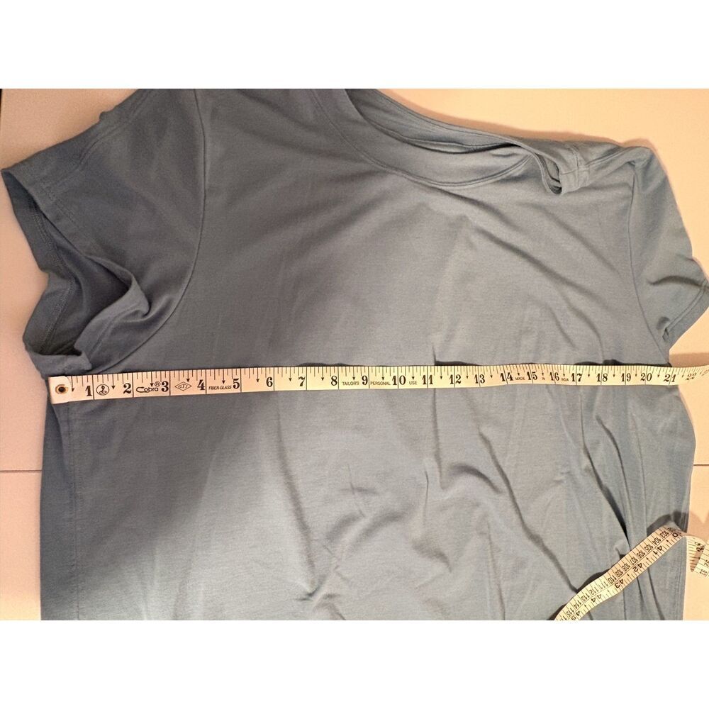 Athleta Women’s Blue Oversized Short Sleeve Tee XL Relaxed Casual Basic Top - Picture 5 of 5